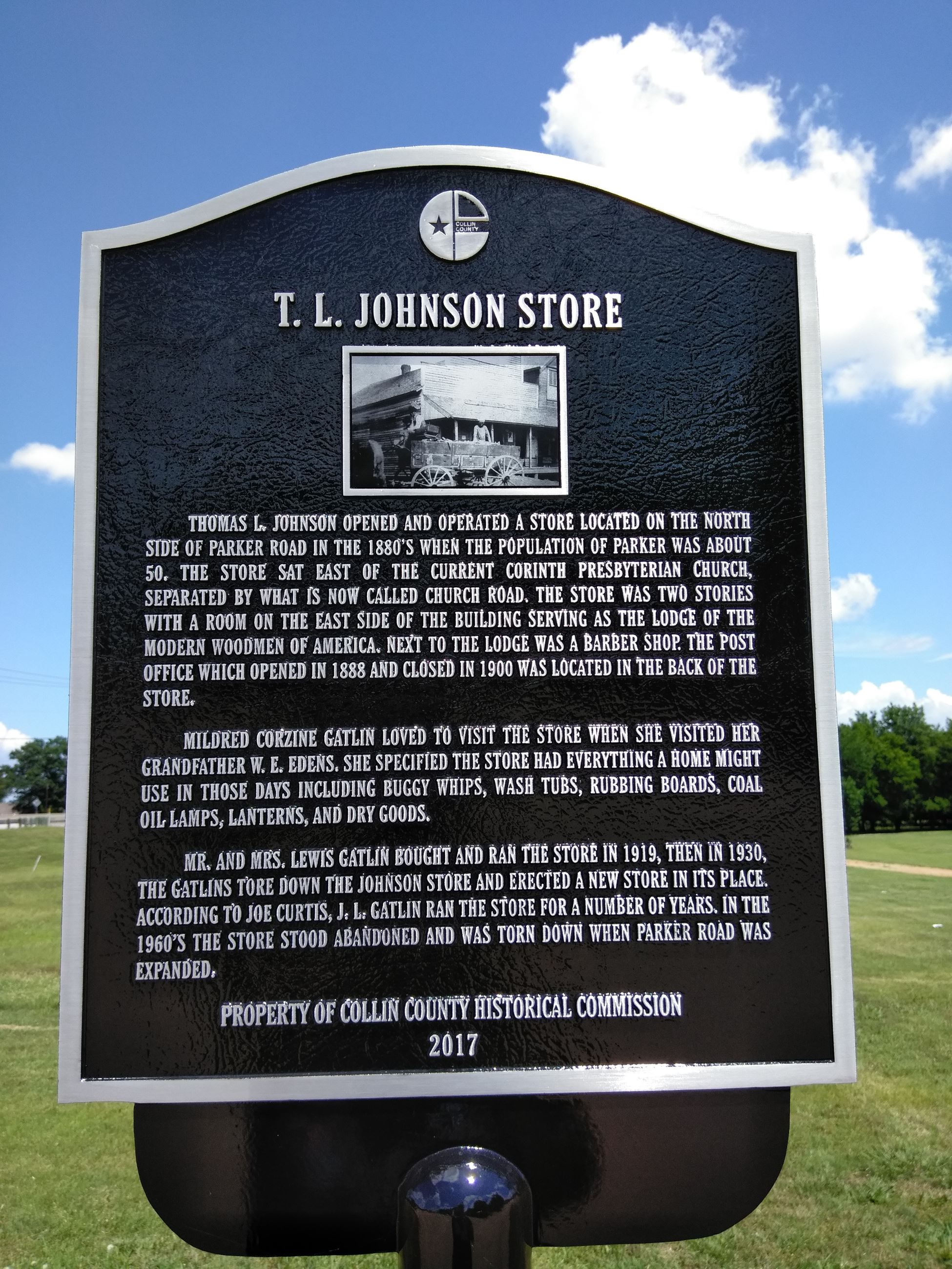T L Johnson Store Historical Marker 